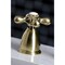 Kingston Brass KB1797AXBS 8" Widespread Kitchen Faucet W/ Brass Sprayer, Brushed Brass KB1797AXBS - alternate 5